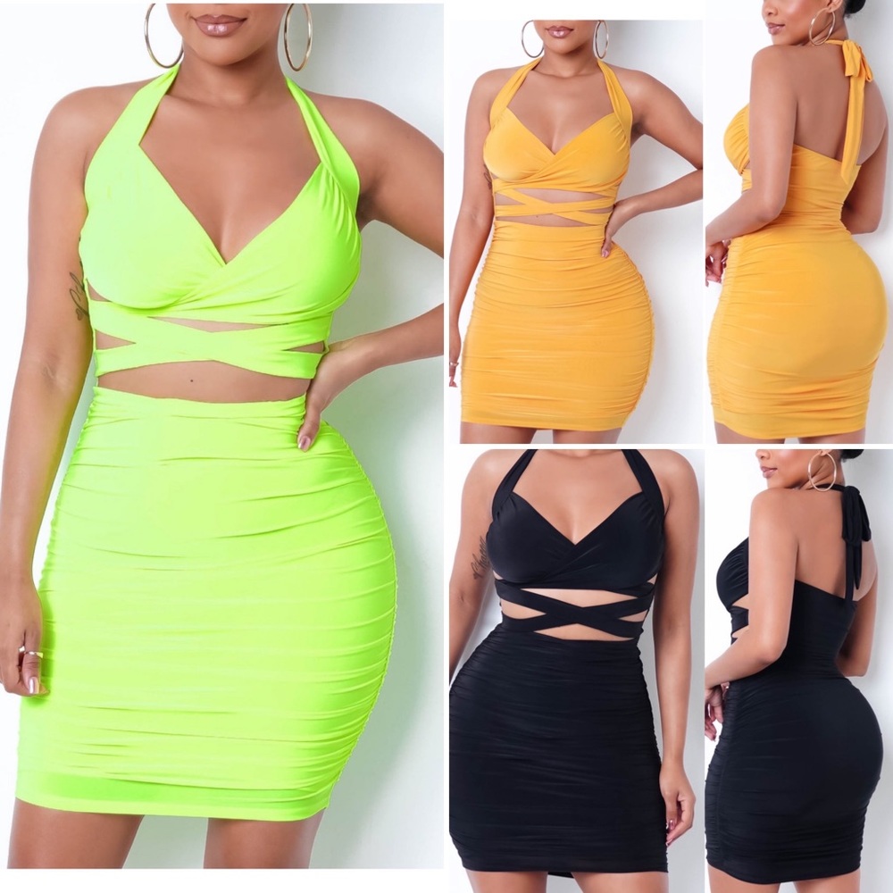 Feelin’ Myself Halter Dress